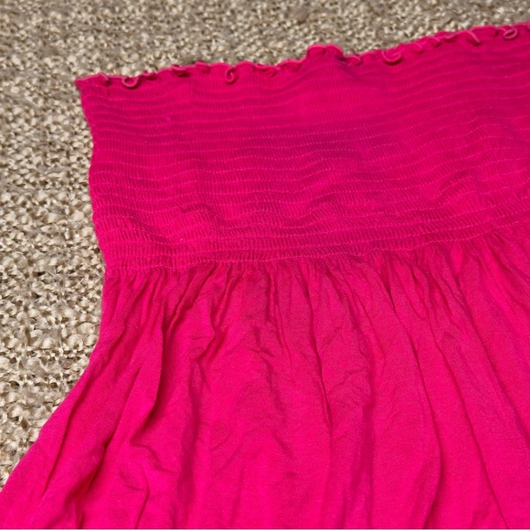 MODA INTERNATIONAL Women’s Size Small Flowy Fuchsia Y2K Tube Top - Picture 2 of 6